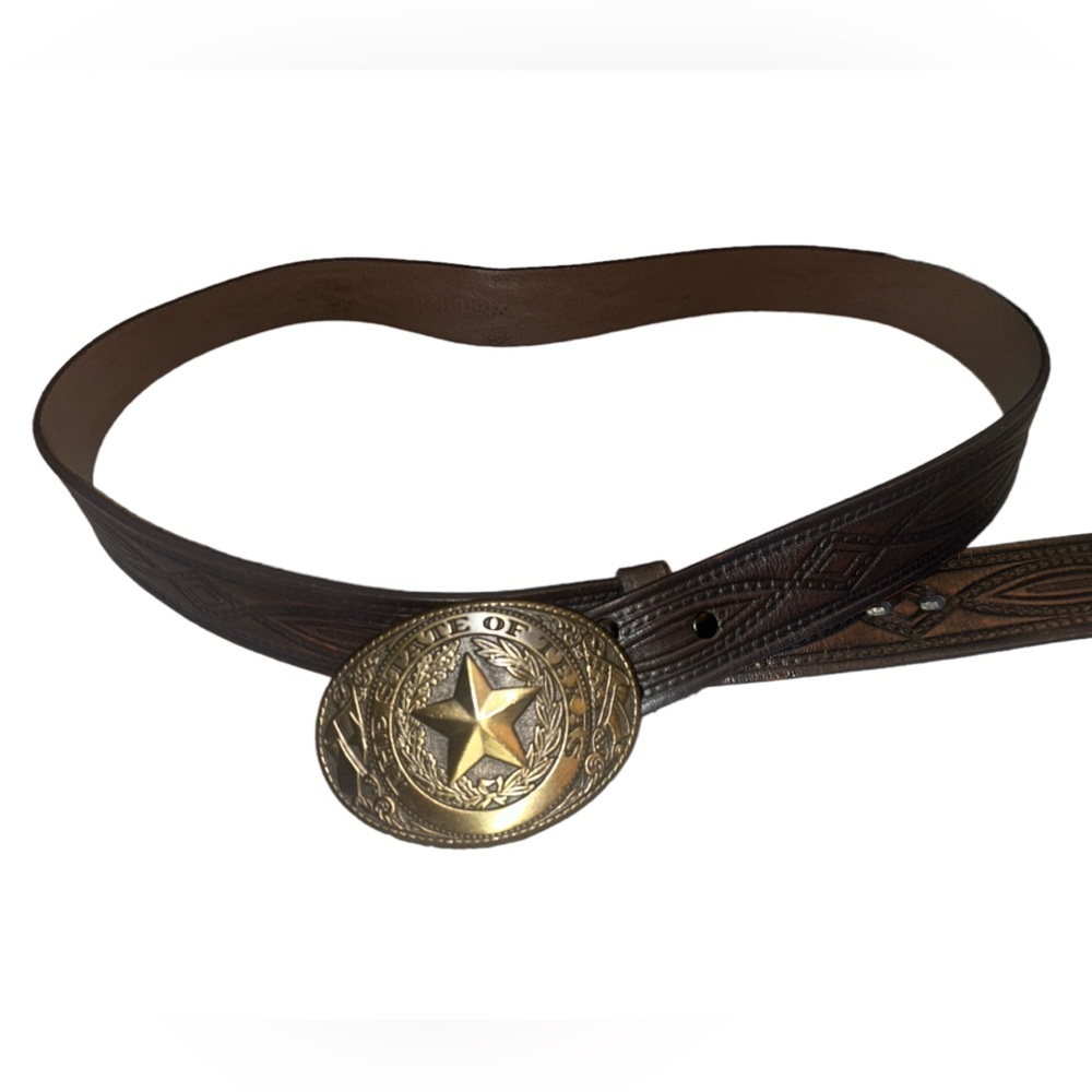 Men’s The State of Texas Leather Belt